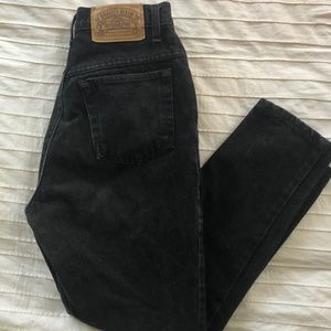 Vintage black straight leg jeans